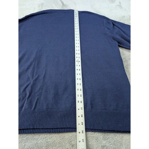 Pardazzio Uomo Sweater Men’s 3XL Blue Geometric Crew Neck Vintage - Picture 8 of 8